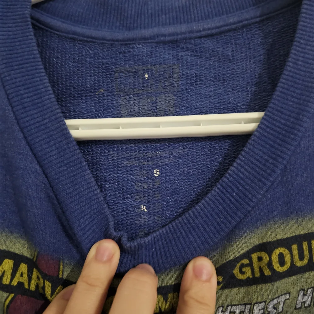 Avenger Blue Graphic Crew Neck Sweater - Picture 5 of 6